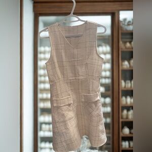 Soft Grid Tweed Dress